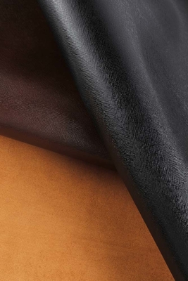 Drei-mit Seiten versehene gerade haltbare Silikon-lederne Gewebe-Taschen-kundenspezifische Farbe