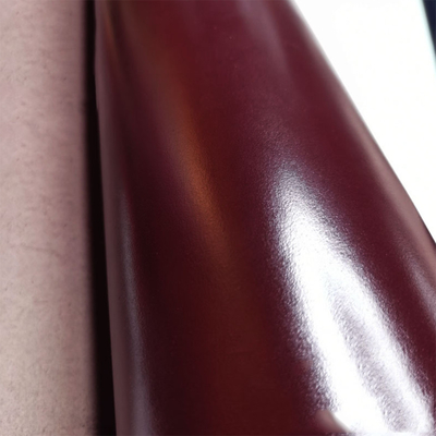 Rotwein-zur Schau tragende Waren PVC Kunstleder-Falte beständig